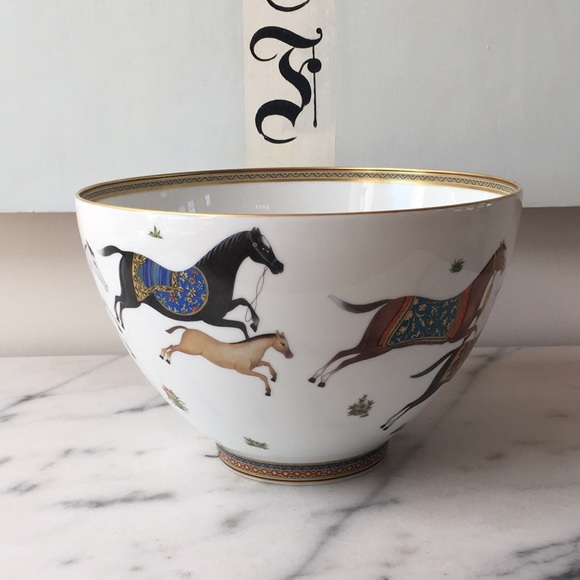 Host Pick!🧡Hermès Cheval d’Orient Punch Bowl✨🐎 - Picture 2 of 7